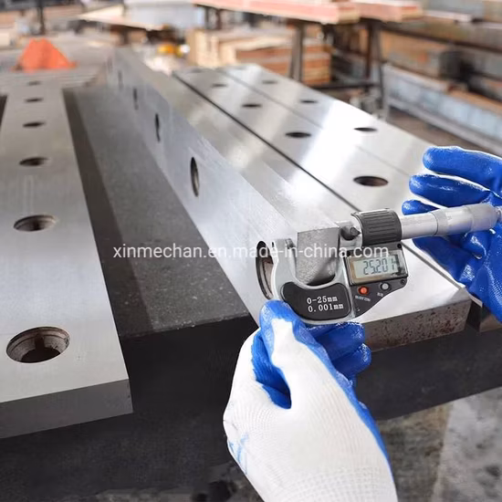 Lâmina de corte de metal de cisalhamento de aço para máquina de corte de aço de metal fabricado na China
