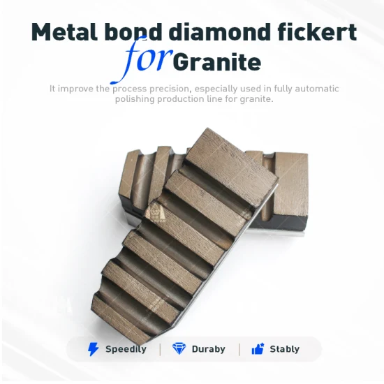 Bloco abrasivo Fickert de diamante de alto brilho para polimento de granito